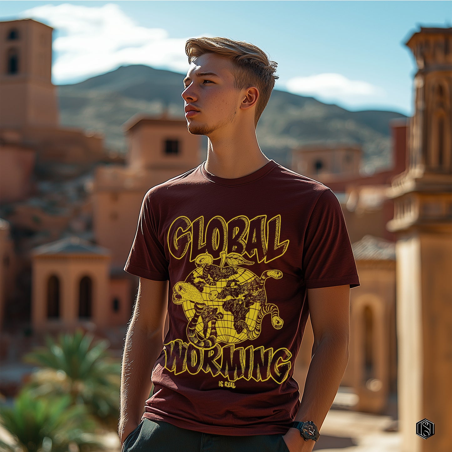 Global Worming - Fairtrade Bio-Shirt für deinen nachhaltigen Rhythmus - Herren Organic Shirt