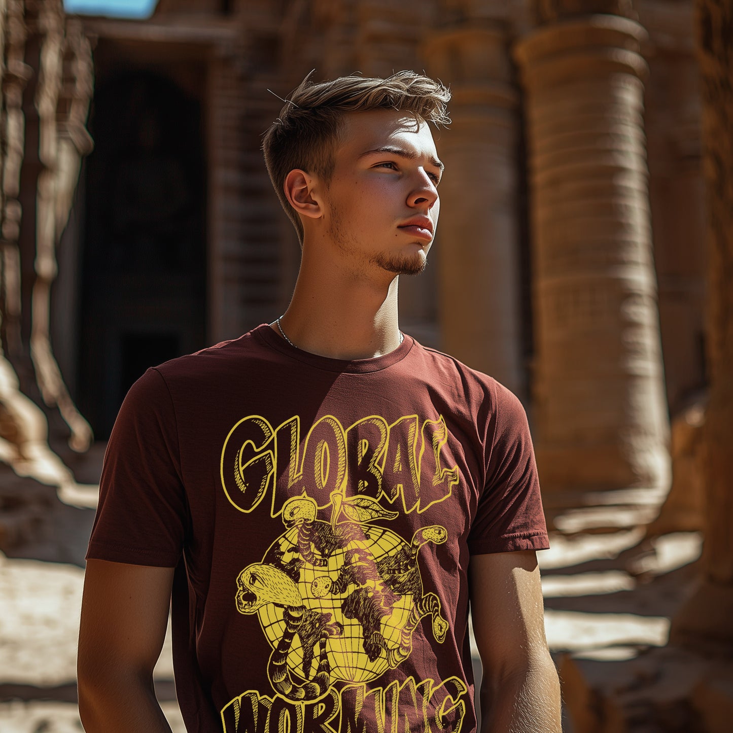 Global Worming - Fairtrade Bio-Shirt für deinen nachhaltigen Rhythmus - Herren Organic Shirt