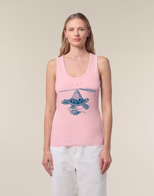Schildkröte Pyramide Tanktop Damen