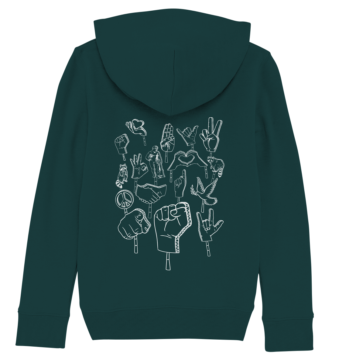 Peace Love Revolution - Kids Organic Hoodie