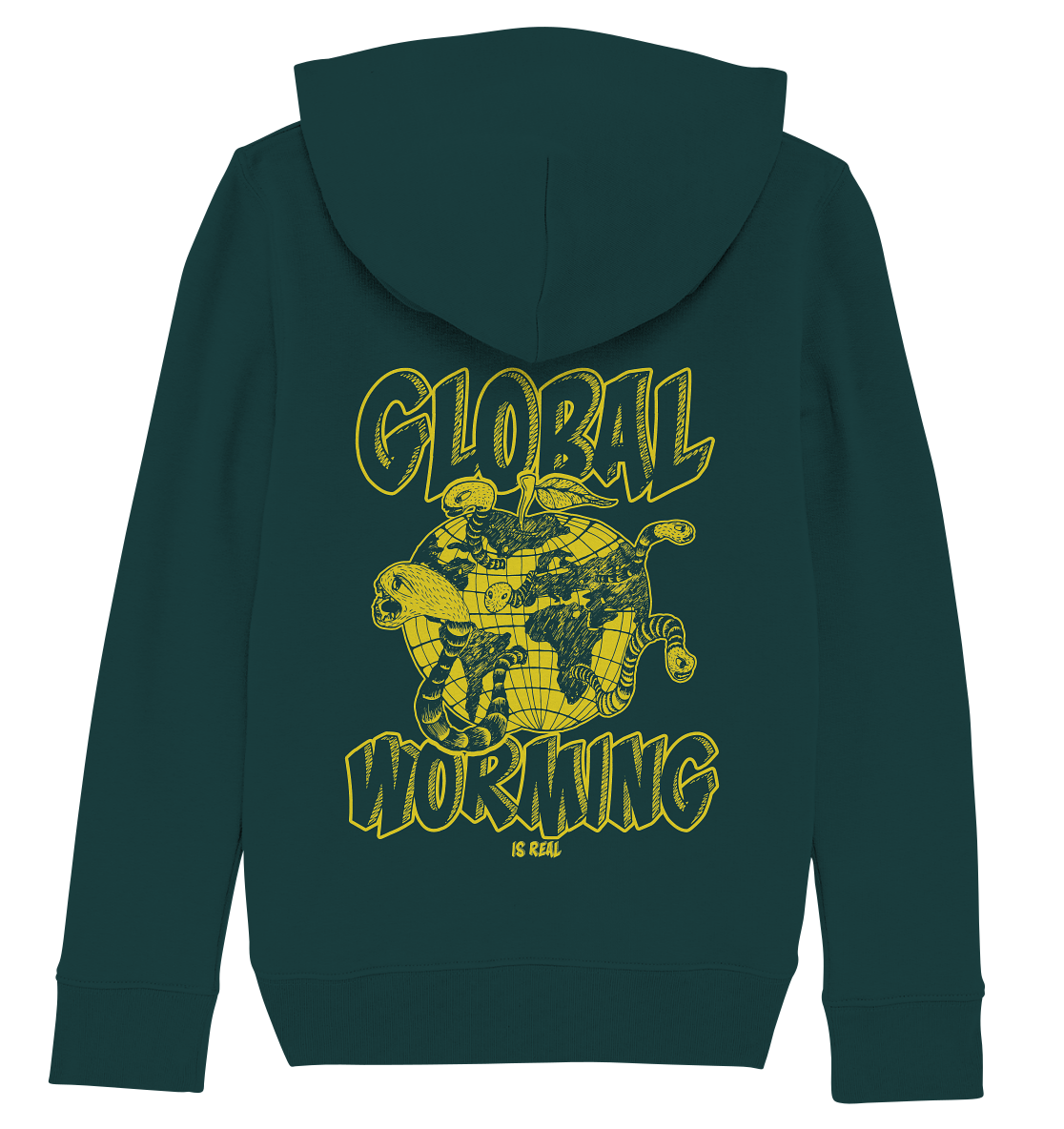 Global Worming- Bio Kinder Pullover - Kids Organic Hoodie