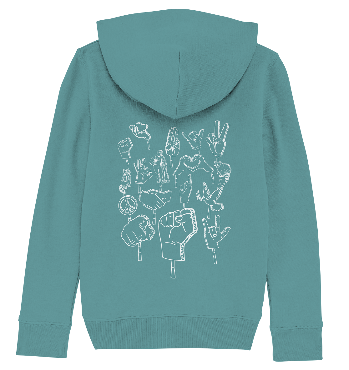 Peace Love Revolution - Kids Organic Hoodie
