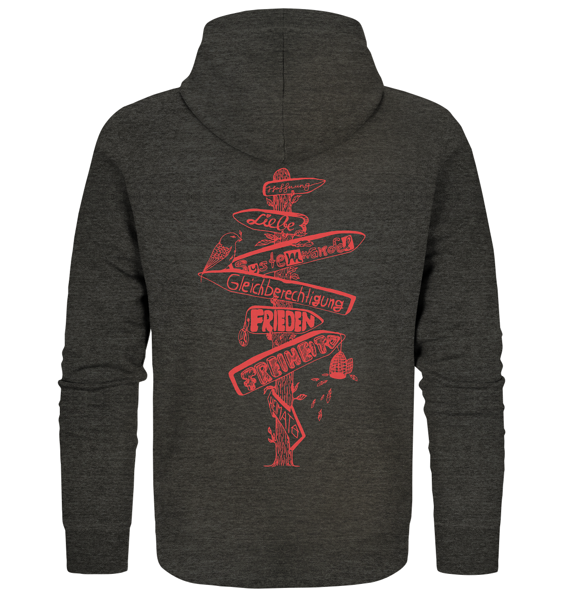 Wegweiser Signpost - Organic Zipper