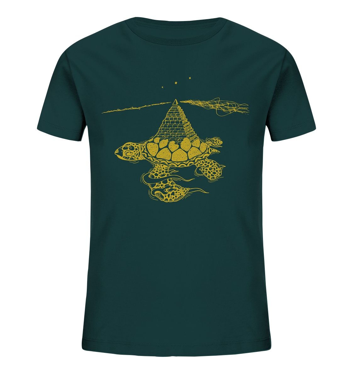 Schildkröte Pyramide - Kids Organic Shirt