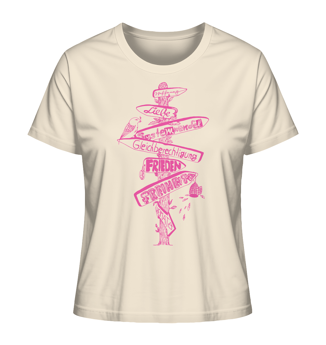 Wegweiser – Fairtrade Bio-Shirt für deinen nachhaltigen Weg - Damen Organic Shirt