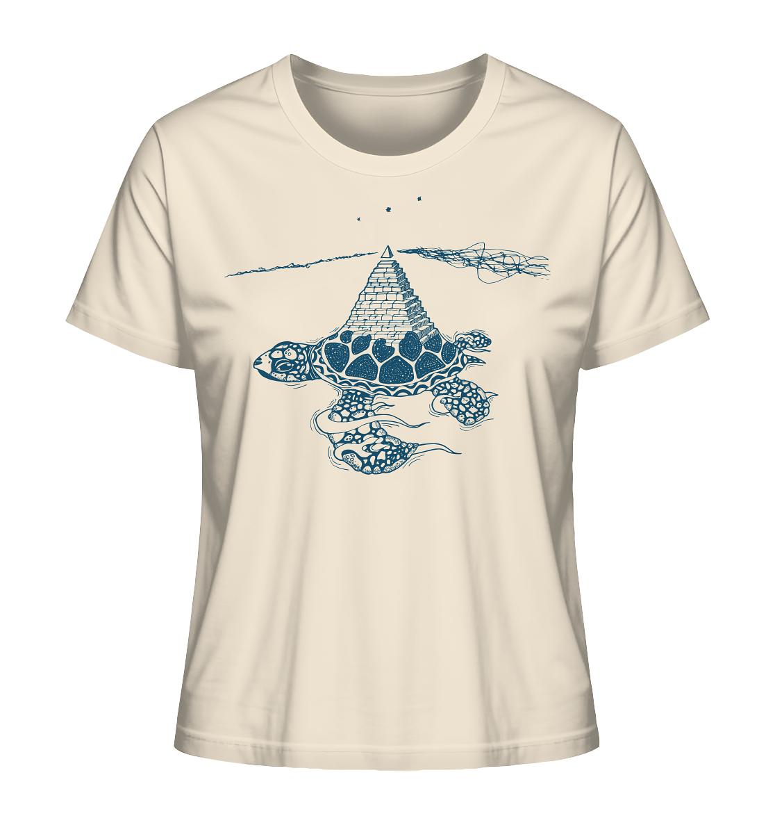 Schildkröte Pyramide – Fairtrade Bio-Shirt für deine nachhaltige Archäologie - Damen Organic Shirt