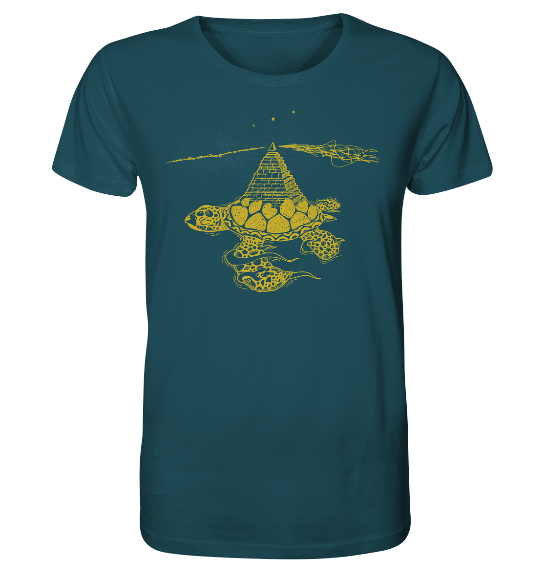 Schildkröte Pyramide - Organic Shirt