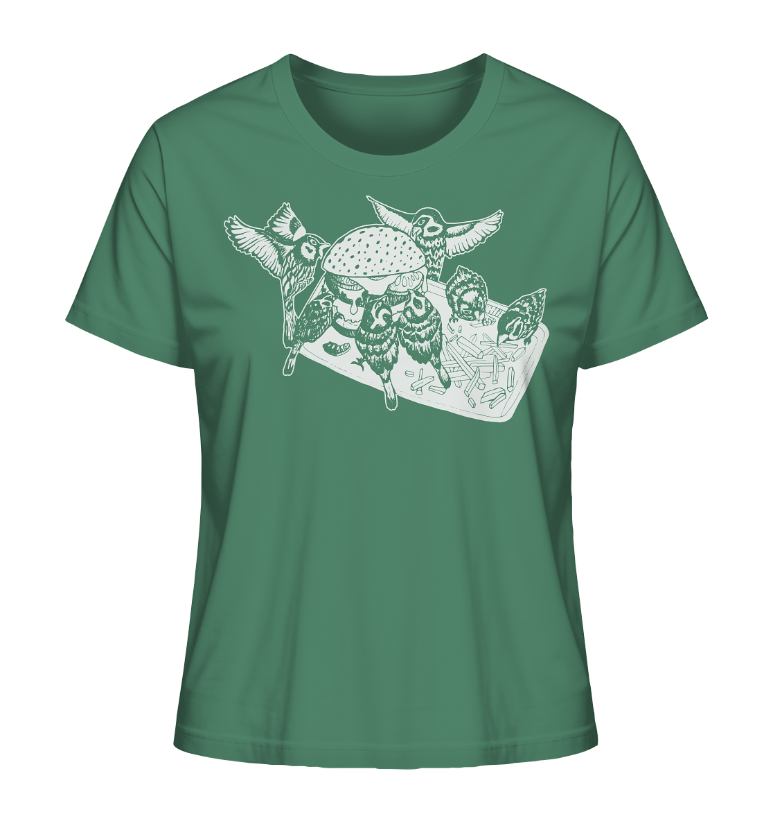 Birds in the City -  fairtrade Bio-Shirt für deinen nachhaltigen Hunger - Damen Organic Shirt - Fatsfood Vögel