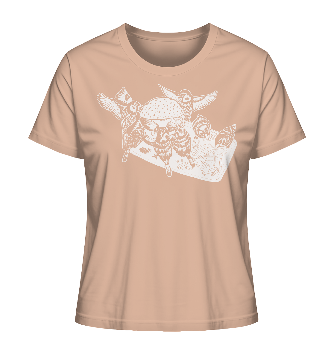 Birds in the City -  fairtrade Bio-Shirt für deinen nachhaltigen Hunger - Damen Organic Shirt - Fatsfood Vögel4