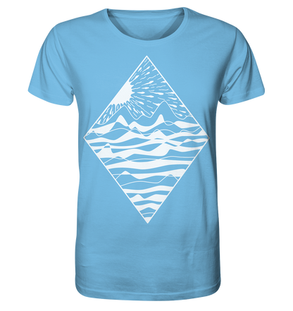 Diamant – Fairtrade Bio-Shirt für einen Tag am Meer - Herren Organic Shirt blu