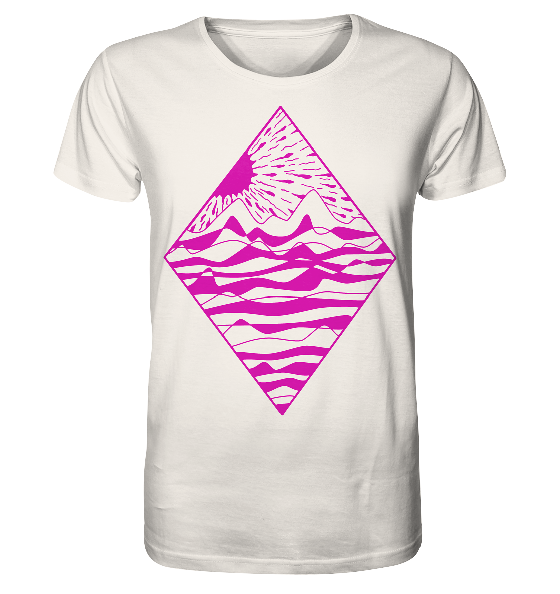 Diamant – Fairtrade Bio-Shirt für einen Tag am Meer - Herren Organic Shirt white