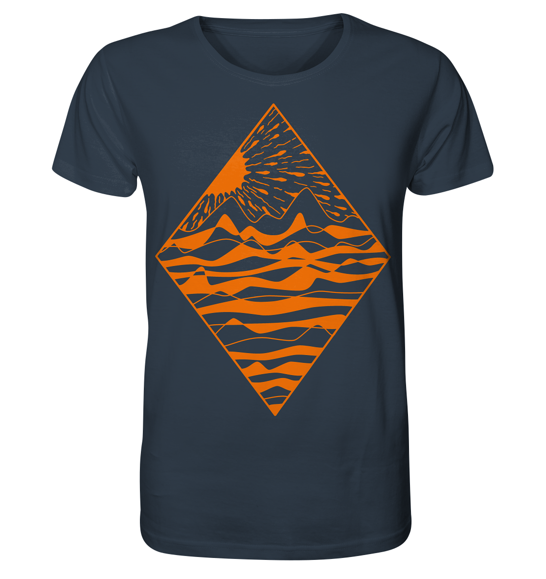 Diamant – Fairtrade Bio-Shirt für einen Tag am Meer - Herren Organic Shirt ink