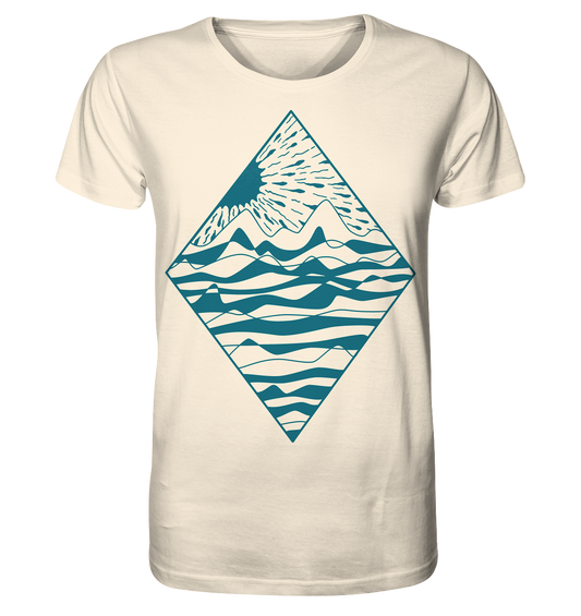 Diamant – Fairtrade Bio-Shirt für einen Tag am Meer - Herren Organic Shirt raw