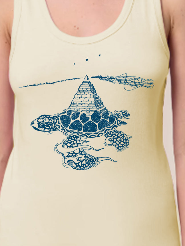 Schildkröte Pyramide Tanktop Damen