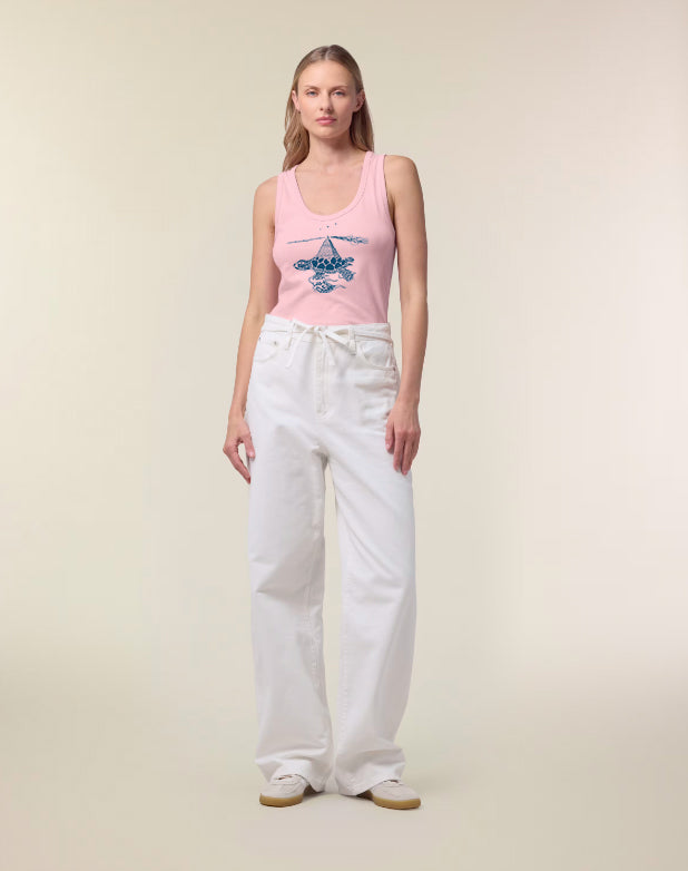 Schildkröte Pyramide Tanktop Damen