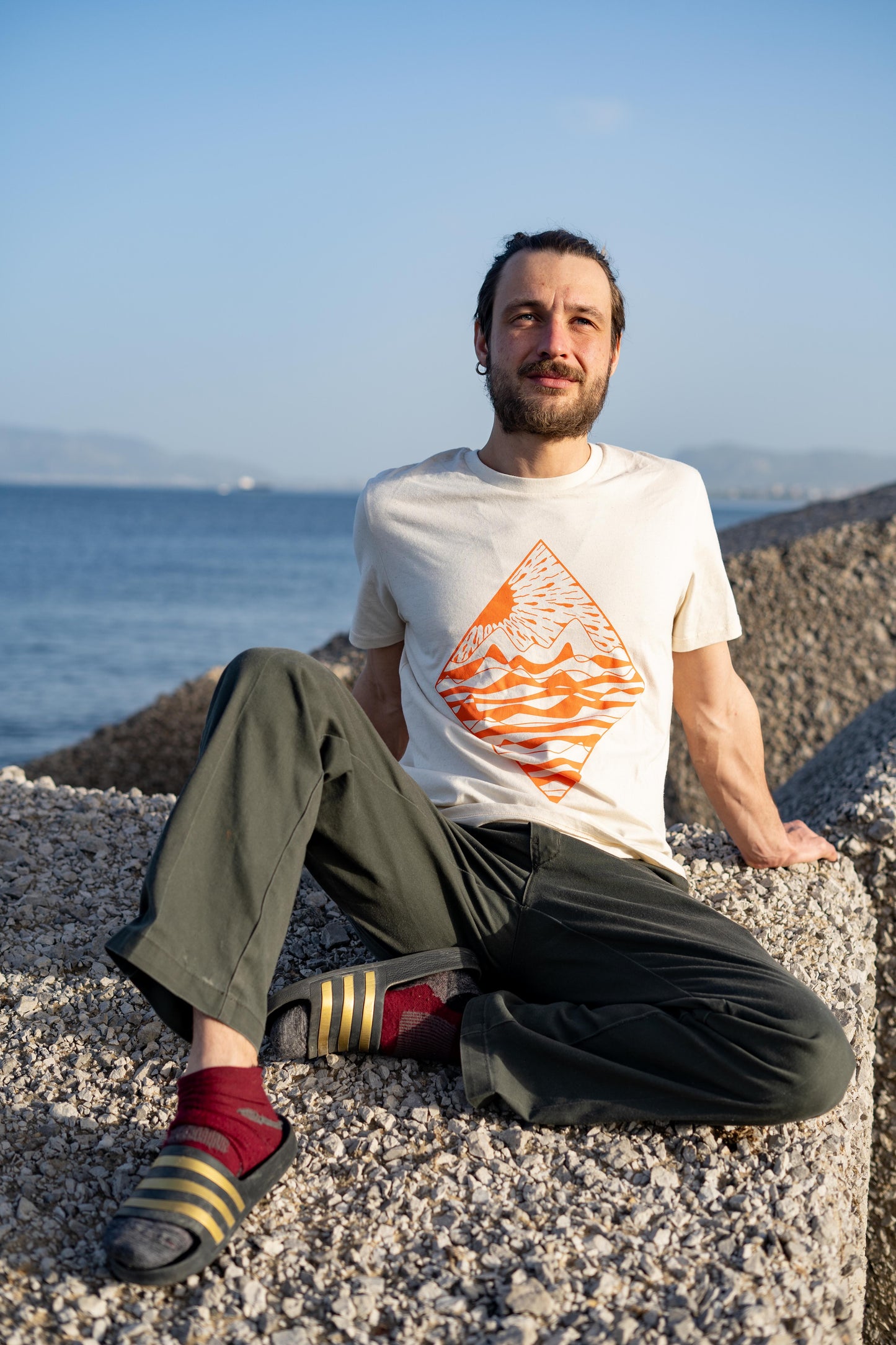 Diamant – geniesse den tag am Meer - Fairtrade Bio-Tshirt Herren