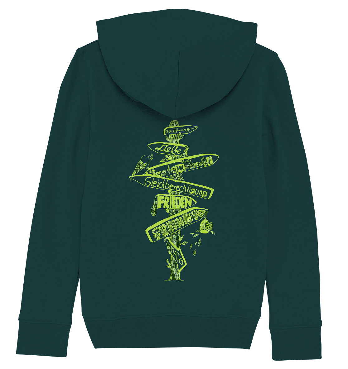Wegweiser Signpost - Kids Organic Hoodie