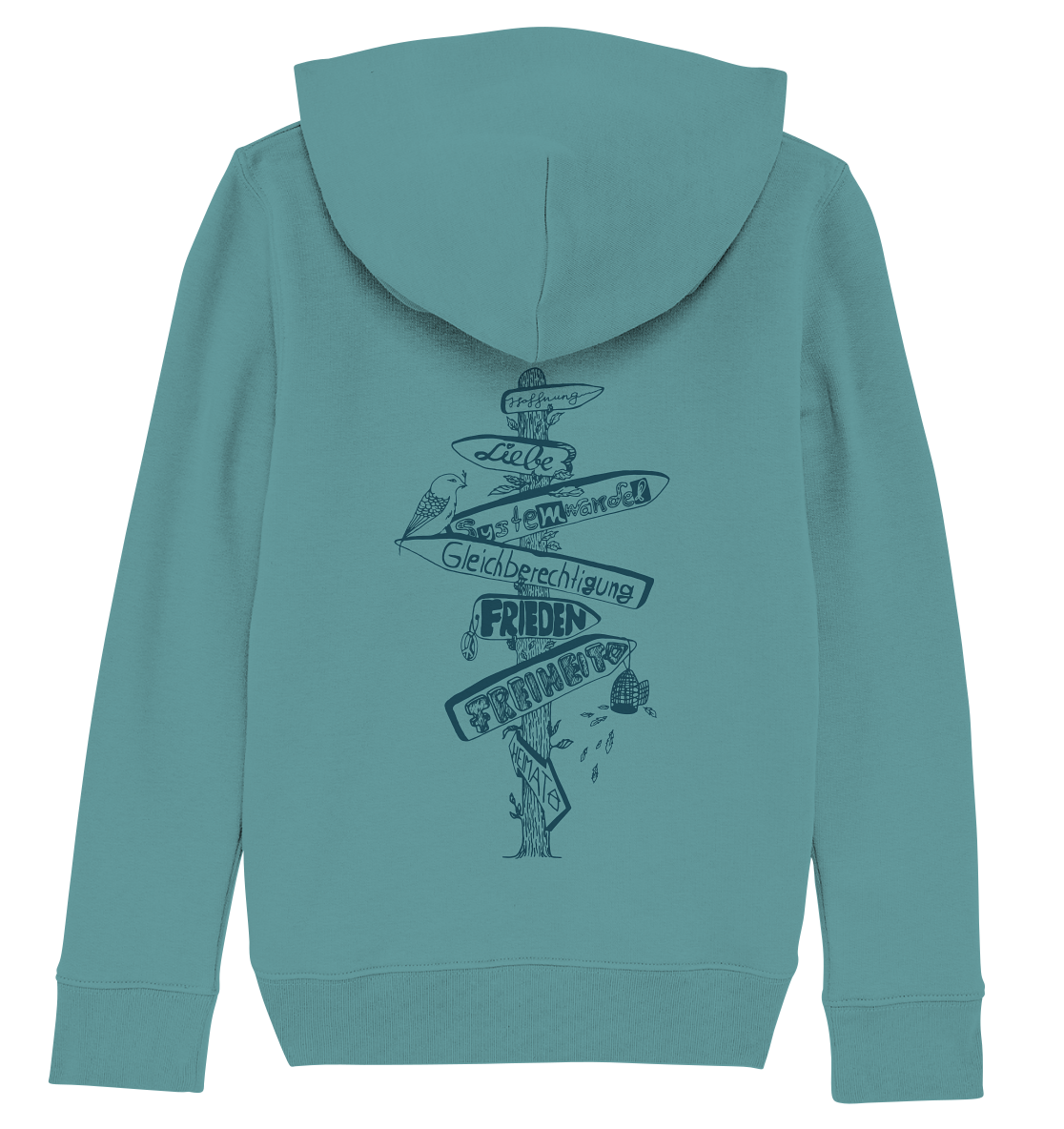 Wegweiser Signpost - Kids Organic Hoodie