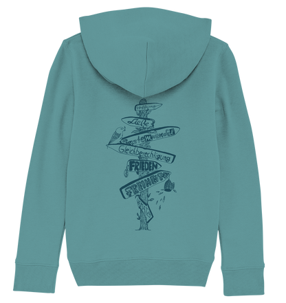 Wegweiser Signpost - Kids Organic Hoodie