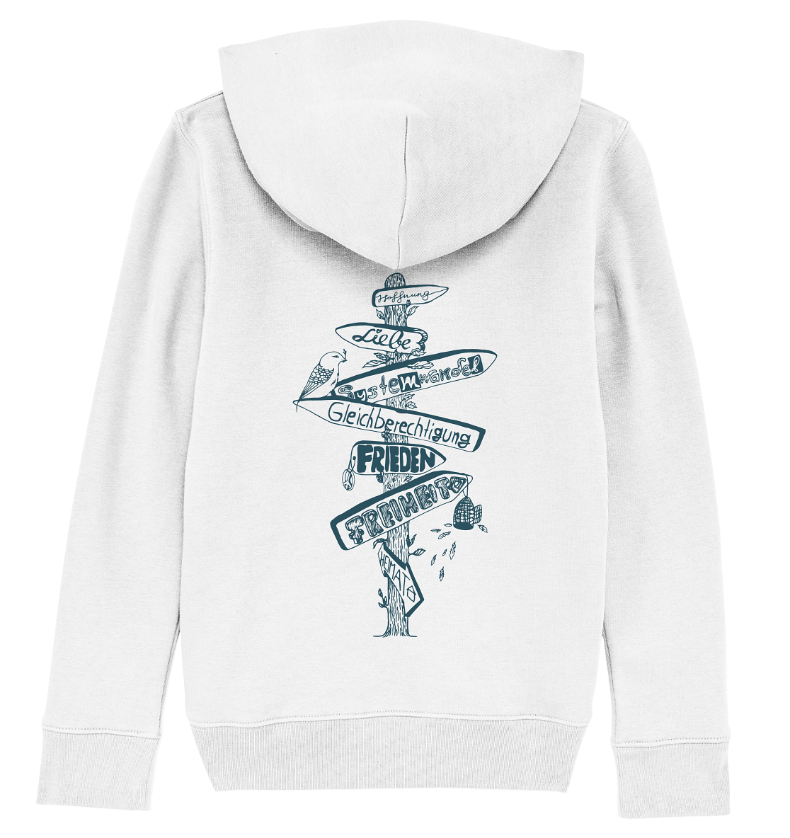 Wegweiser Signpost - Kids Organic Hoodie