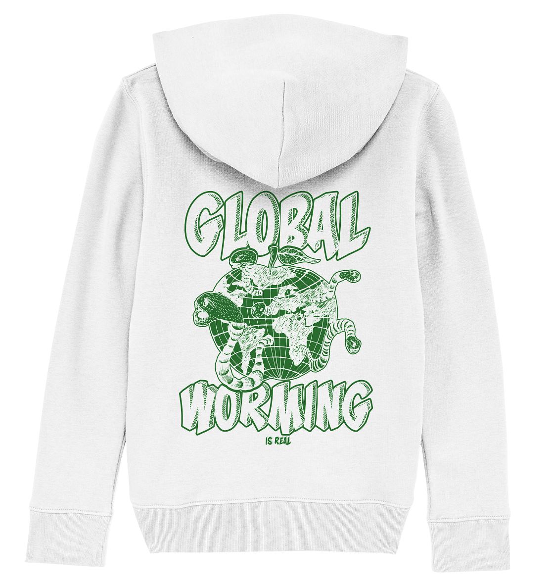 Global Worming- Bio Kinder Pullover - Kids Organic Hoodie
