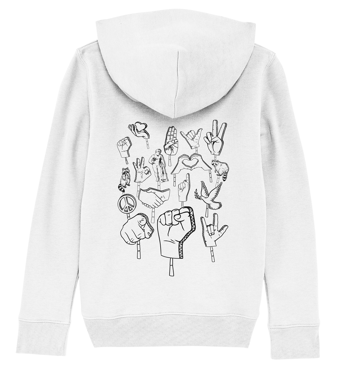 Peace Love Revolution - Kids Organic Hoodie