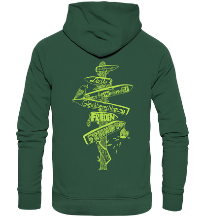 Wegweiser Signpost - Organic Basic Hoodie