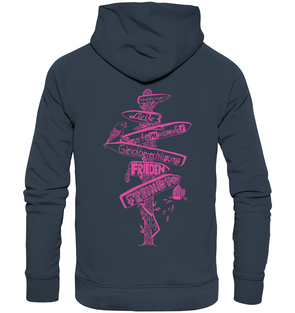 Wegweiser Signpost - Organic Basic Hoodie