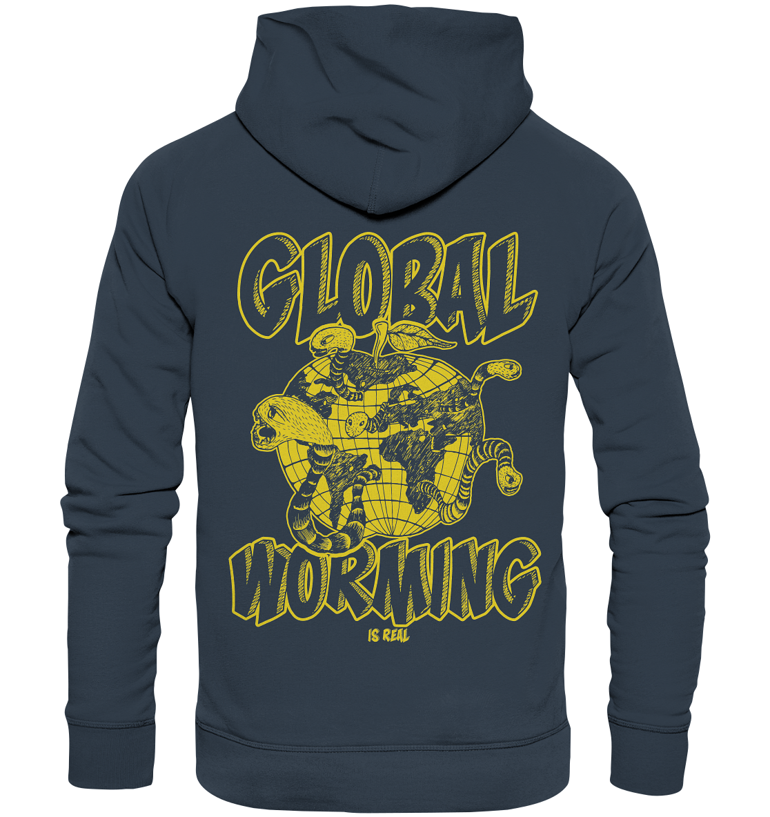 Global Worming - Fairtrade Bio-Hoodie für deine nachhaltige Verwurmung - Organic Hoodie - Bio Pullover