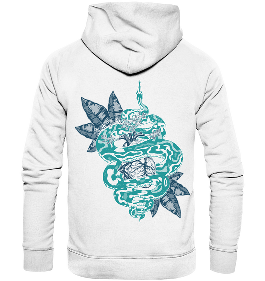 Das Jahr der Schlange 2025 -Fairtrade Bio-Hoodie für deine nachhaltige Erkenntnis - Organic Basic Hoodie - Bio Pullover
