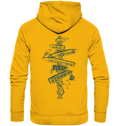 Wegweiser Signpost - Organic Basic Hoodie