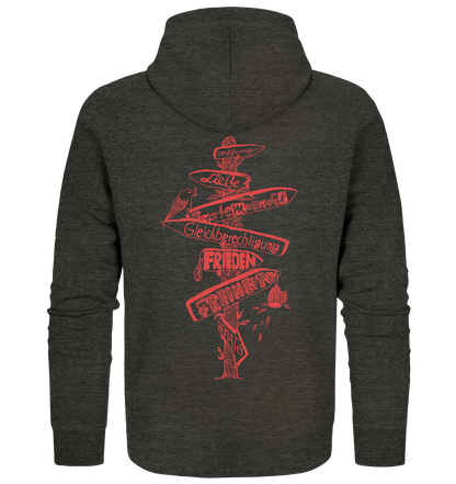 Wegweiser Signpost - Organic Zipper