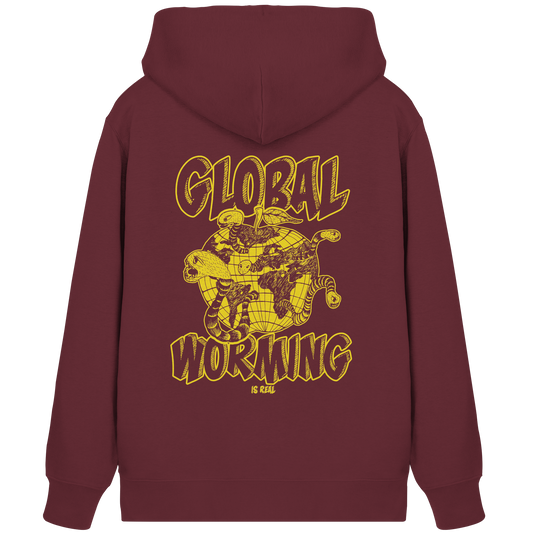 Global Worming - Fairtrade Bio-Zipper für deine nachhaltige Verwurmung - Organic Zipper - Bio Pullover