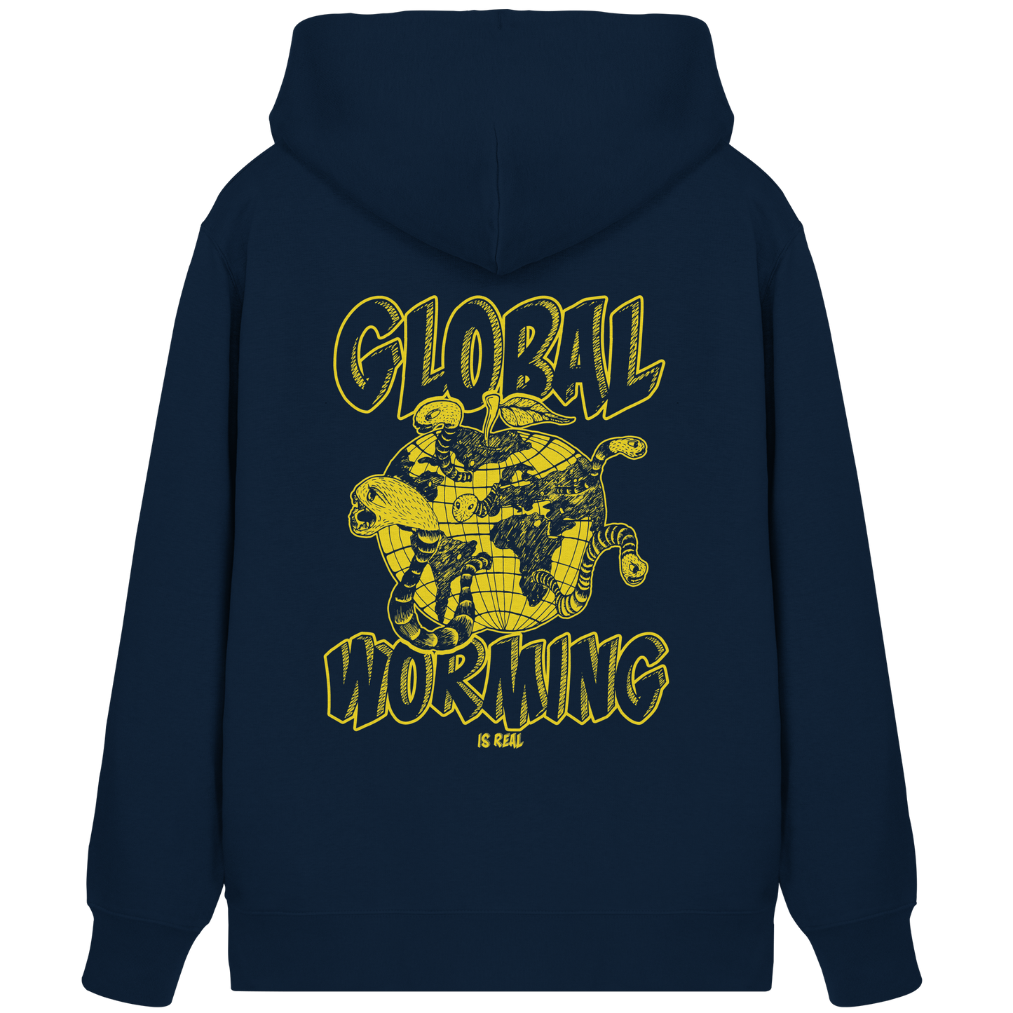 Global Worming - Fairtrade Bio-Zipper für deine nachhaltige Verwurmung - Organic Zipper - Bio Pullover