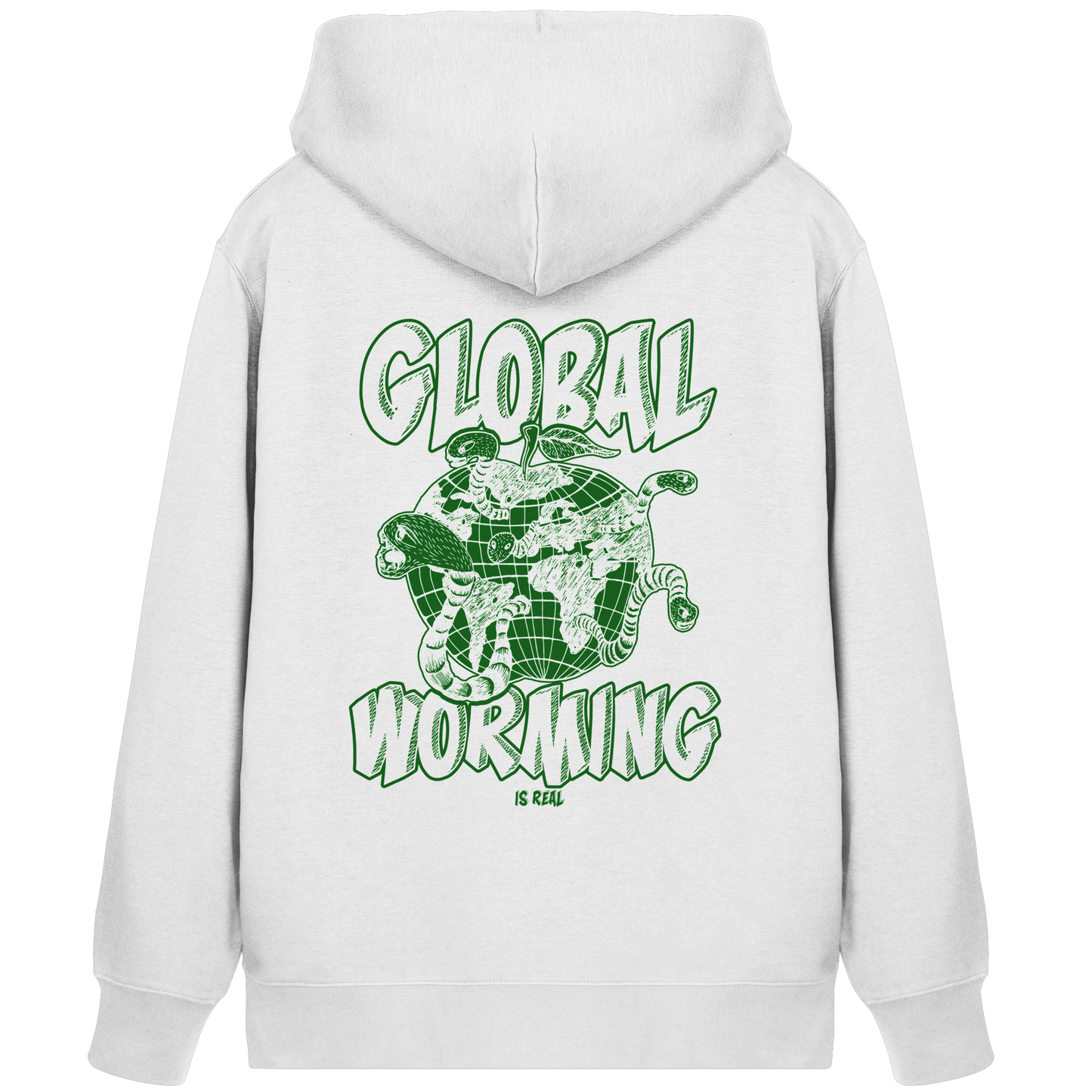 Global Worming - Fairtrade Bio-Zipper für deine nachhaltige Verwurmung - Organic Zipper - Bio Pullover