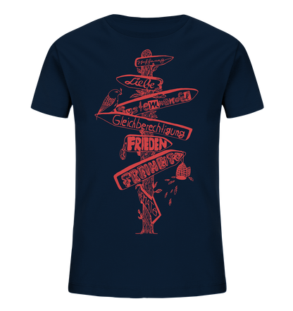 Wegweiser Signpost - Kids Organic Shirt