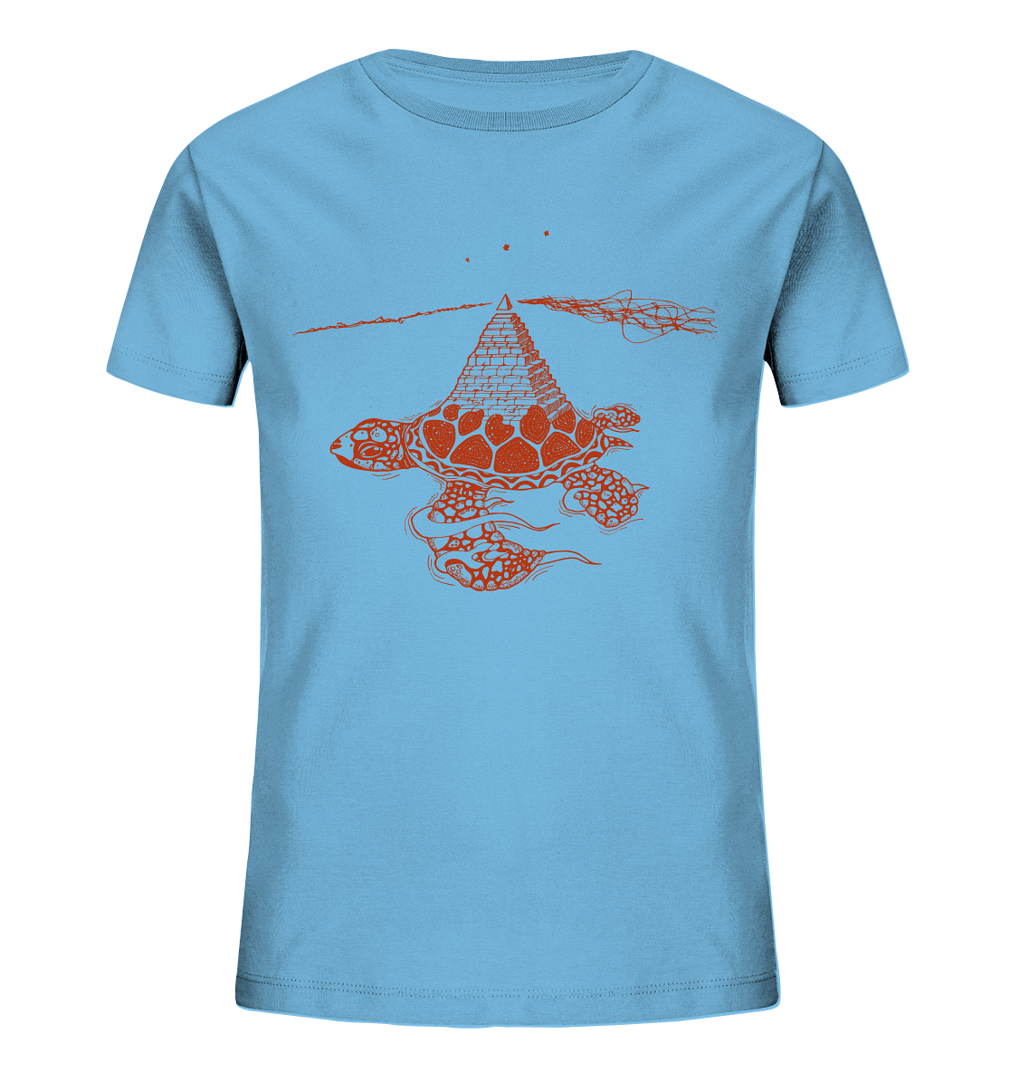 Schildkröte Pyramide - Kids Organic Shirt