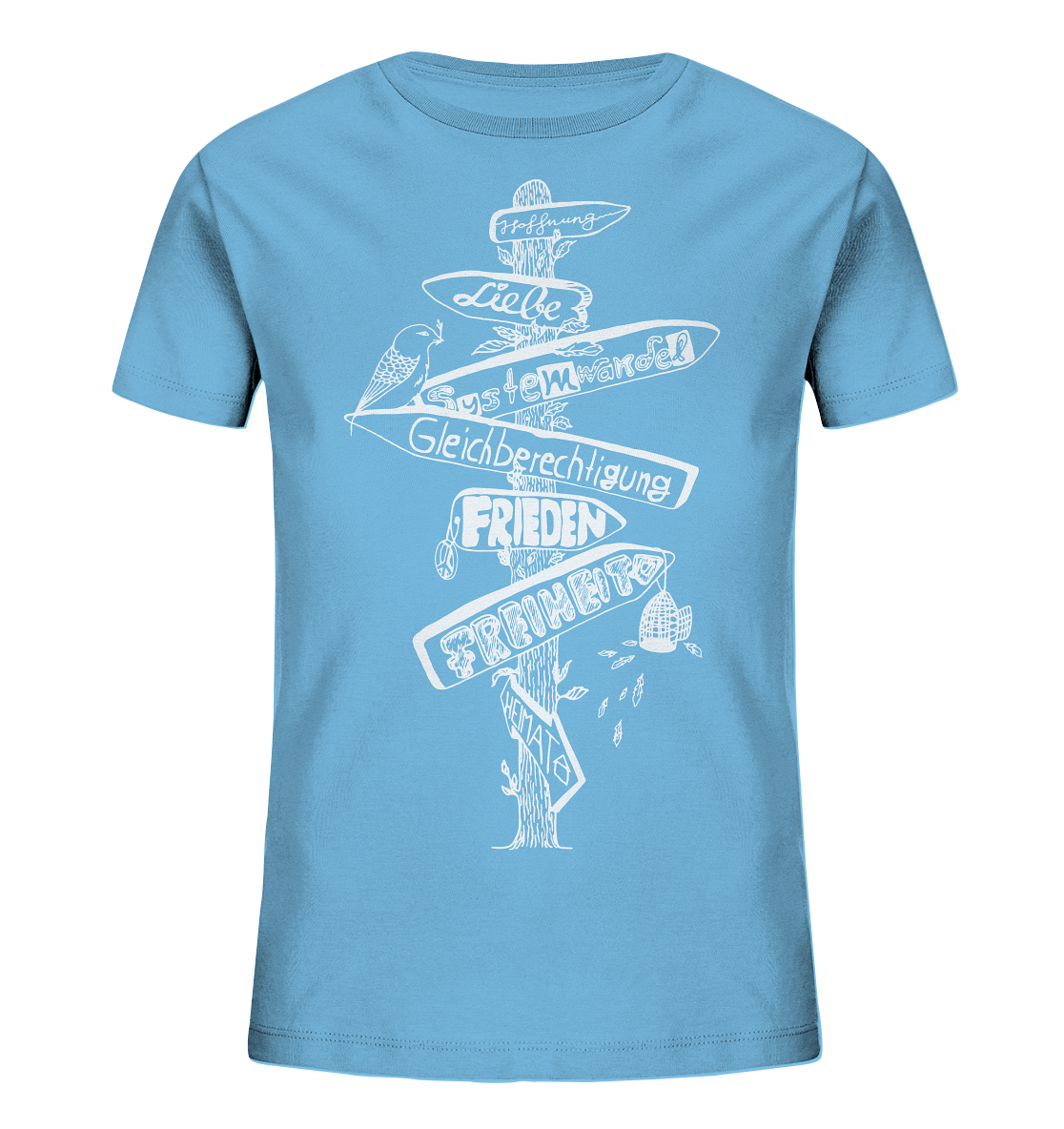 Wegweiser Signpost - Kids Organic Shirt