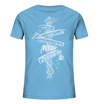 Wegweiser Signpost - Kids Organic Shirt