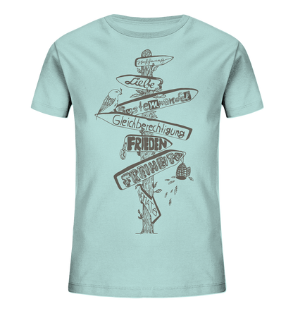 Wegweiser Signpost - Kids Organic Shirt
