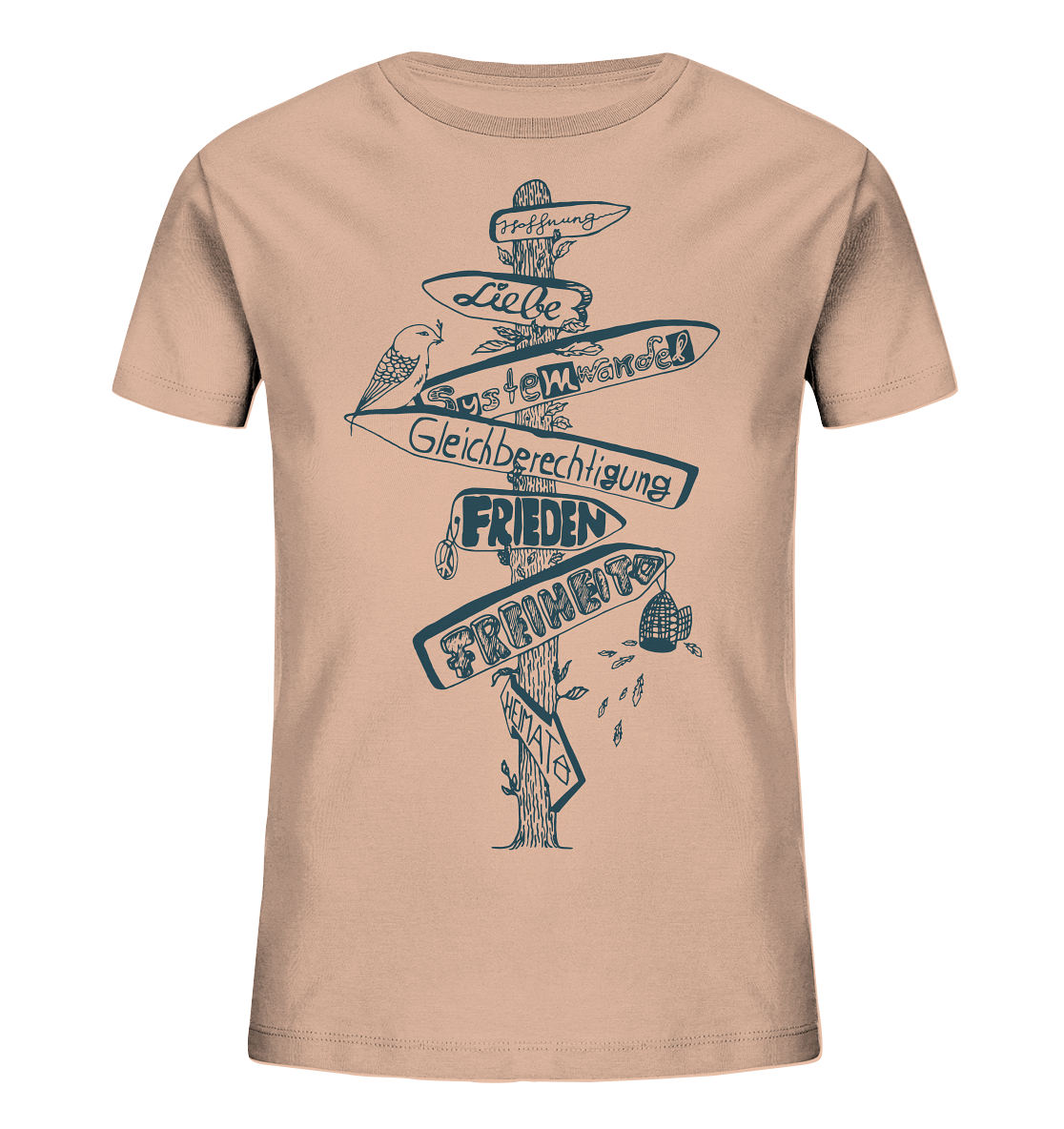 Wegweiser Signpost - Kids Organic Shirt