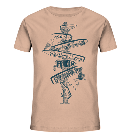 Wegweiser Signpost - Kids Organic Shirt