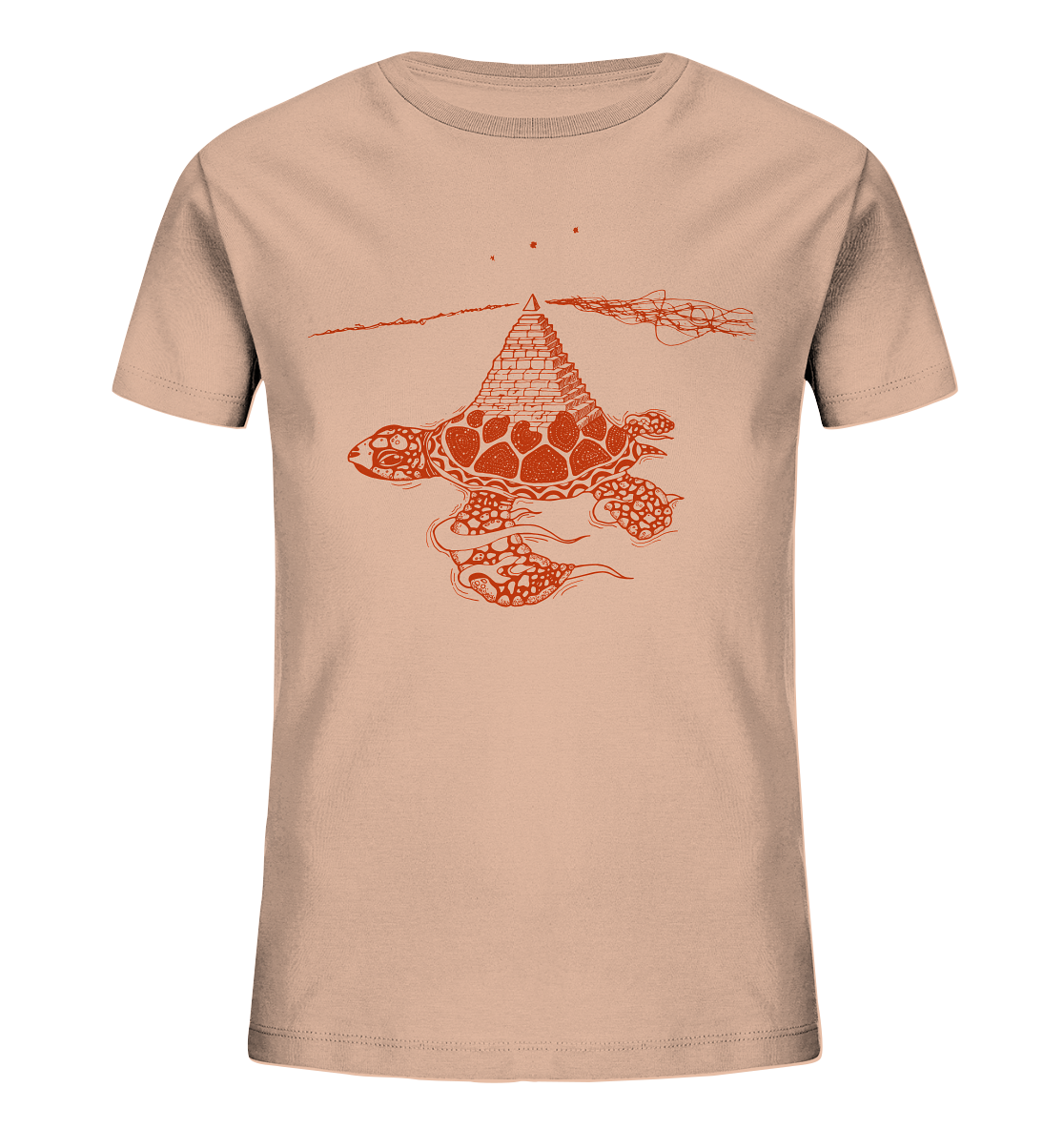 Schildkröte Pyramide - Kids Organic Shirt