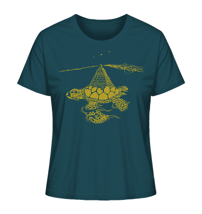 Schildkröte Pyramide – Fairtrade Bio-Shirt für deine nachhaltige Archäologie - Damen Organic Shirt