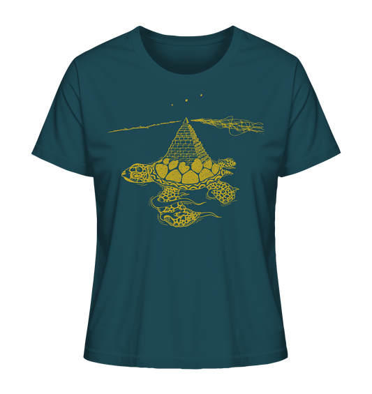 Schildkröte Pyramide – Fairtrade Bio-Shirt für deine nachhaltige Archäologie - Damen Organic Shirt