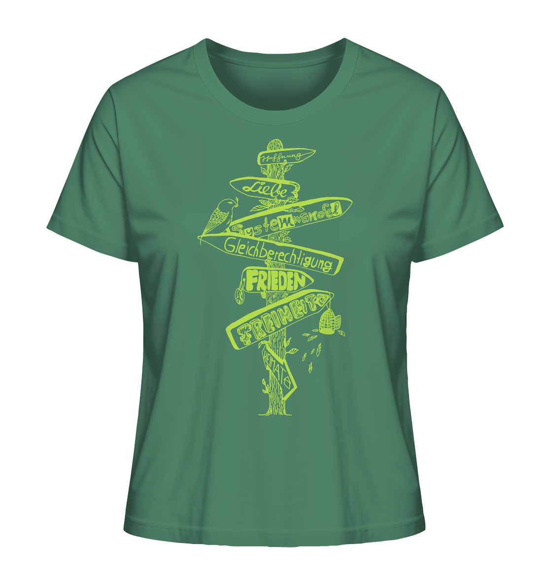 Wegweiser  – Fairtrade Bio-Shirt für deinen nachhaltigen Weg - Damen Organic Shirt
