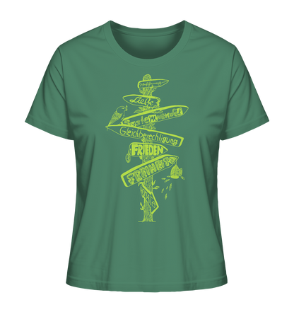 Wegweiser  – Fairtrade Bio-Shirt für deinen nachhaltigen Weg - Damen Organic Shirt