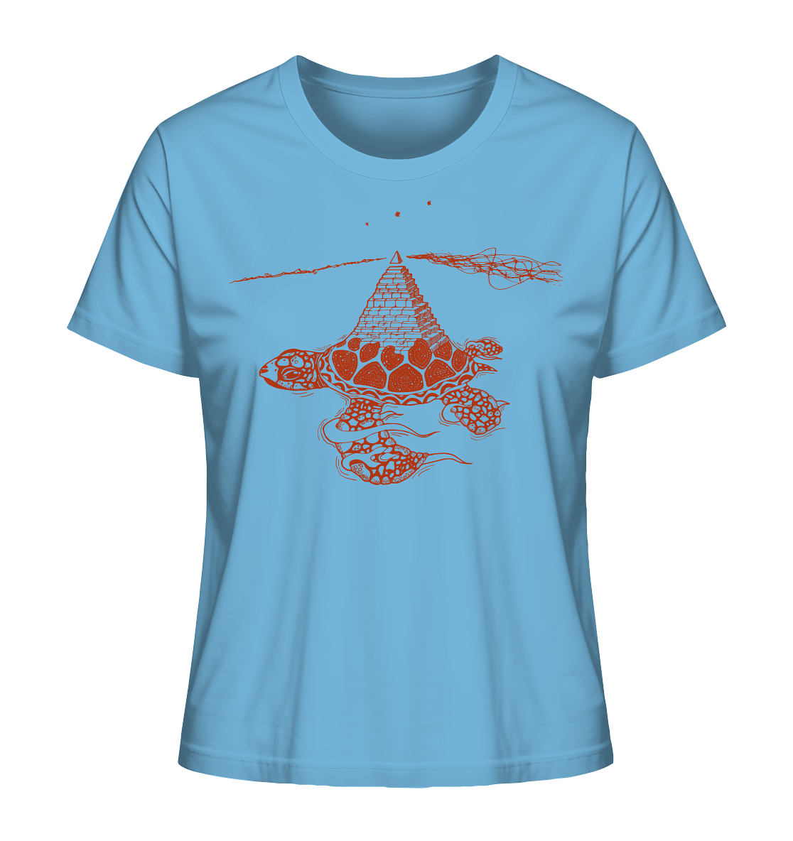 Schildkröte Pyramide – Fairtrade Bio-Shirt für deine nachhaltige Archäologie - Damen Organic Shirt