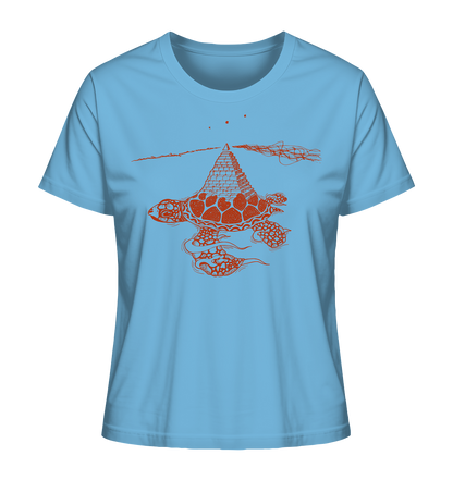 Schildkröte Pyramide – Fairtrade Bio-Shirt für deine nachhaltige Archäologie - Damen Organic Shirt