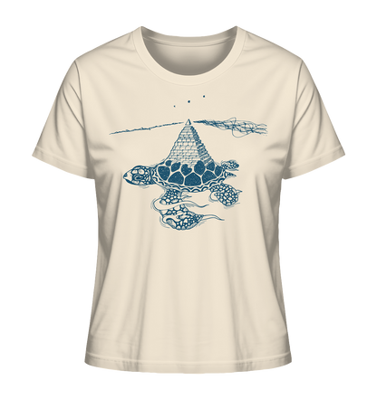 Schildkröte Pyramide – Fairtrade Bio-Shirt für deine nachhaltige Archäologie - Damen Organic Shirt